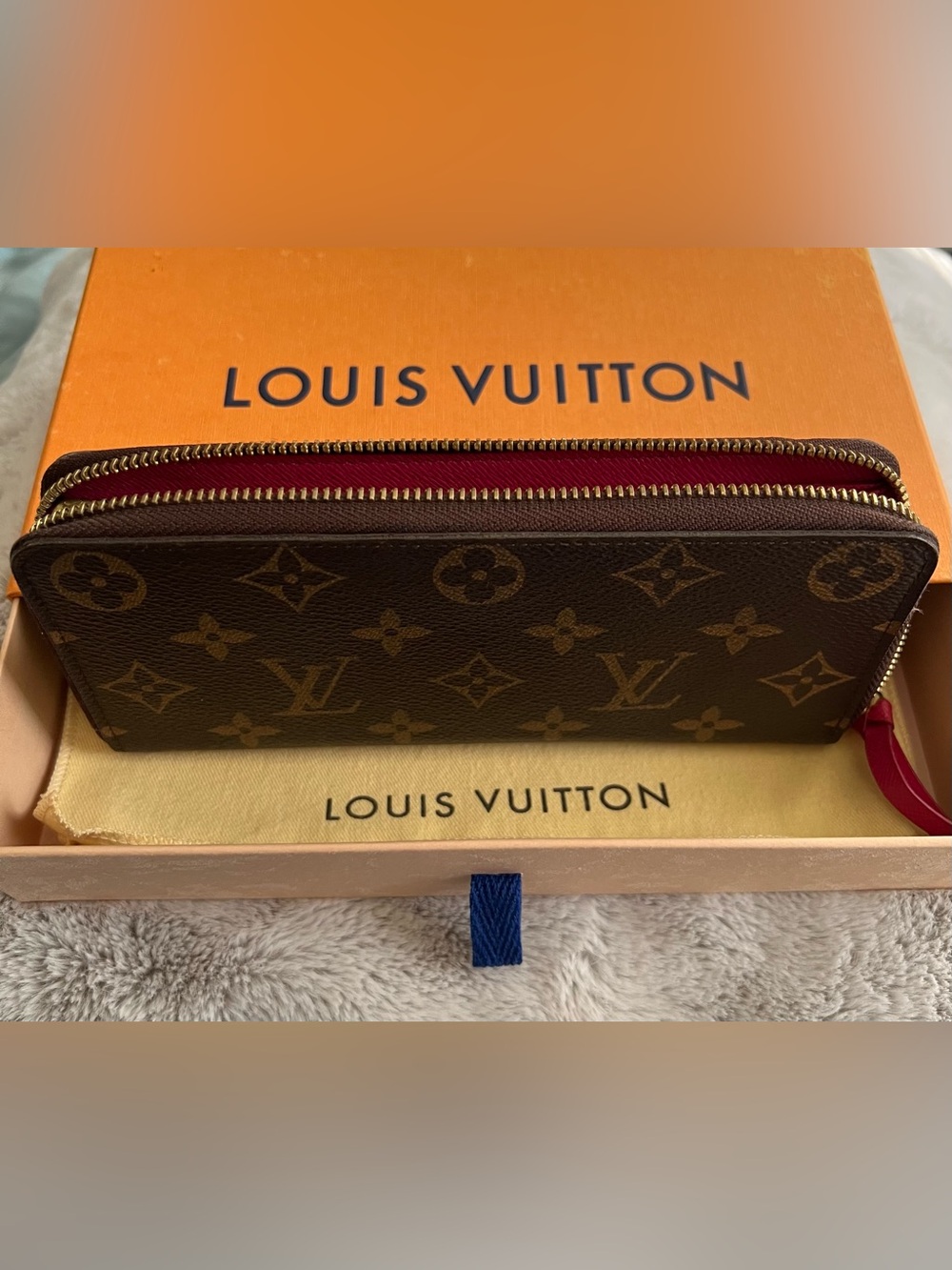 Louis Vuitton Monogram Clemence Zip Wallet